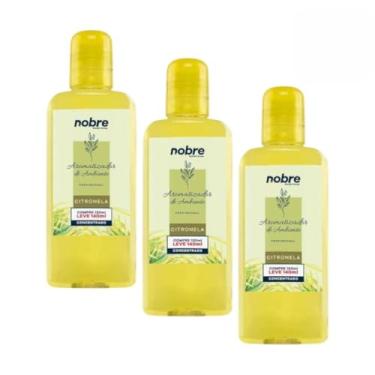 Imagem de Nobre Kit 3 Aromatizantes de Ambiente 140ml, Citronela Concentrado, Líquido com Borrifador, Perfume Duradouro, para Salas, Transparente