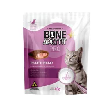 Imagem de Petisco Snack Pró Pele e Pelo para Gatos 40g - BONE APETTIT