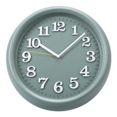 Imagem de Relógio de parede Modern Silent 37 cm com moldura de plástico verde