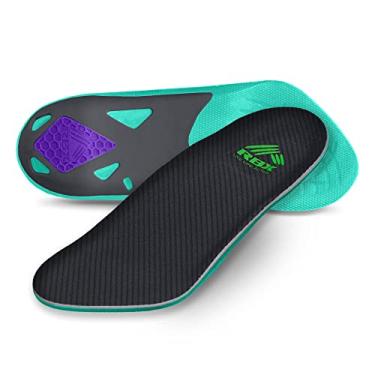 Imagem de RBX |Palmilha ortopédica fascite plantar (feminina) tamanho 3/4 (menta)