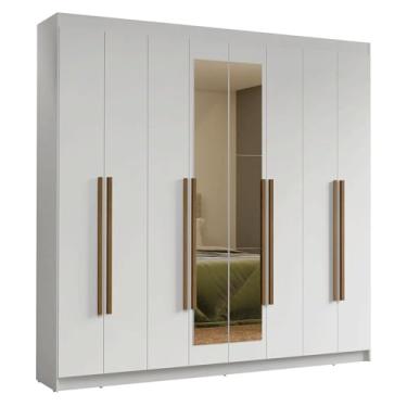 Imagem de Guarda-roupa Casal 8 Portas Batentes com Espelho Saturno Madesa B