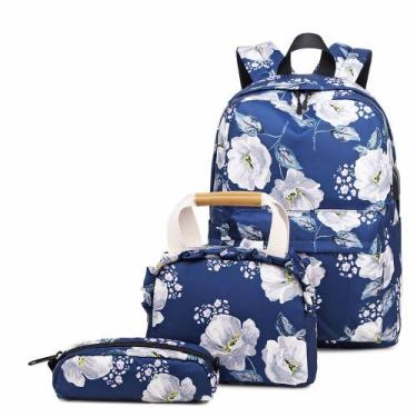 Imagem de Mochila Notebook Bolsa Necessarie Feminina Kit Escolar - GUELPH, U