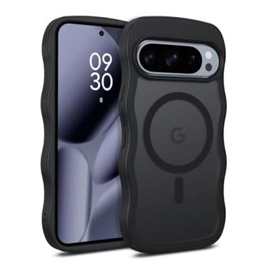 Imagem de BENTOBEN Capa magnética para Google Pixel 10 Pro XL fofa, ondulada ondulada Pixel 10ProXL [compatível com MagSafe] Capa antiderrapante fosca fina para mulheres meninas meninos para Google 10ProXL 6,8