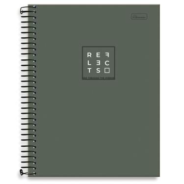 Imagem de Caderno Universitário 1 Matéria Reflects Capa Dura 80 Folhas Cadersil Estampa 3