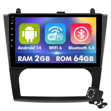 Imagem de Tela sensível ao toque IPS de 9 polegadas Android 14 estéreo para carro Nissan Altima 2008-2012 (Auto A/C) com CarPlay sem fio e Android Auto 2 + rádio de carro de 64 GB, suporte GPS, WiFi 6