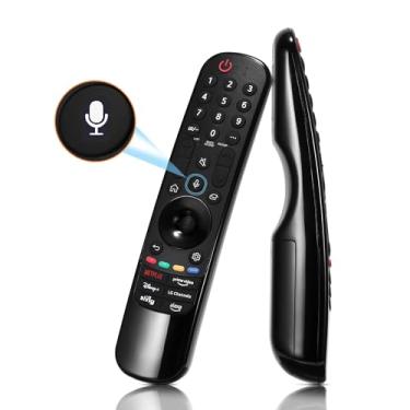 Imagem de Controle remoto de TV com função de voz e ponteiro compatível com LG Smart TV 2019-2023, Magic Remote AN-MR23GA MR22GN MR21GA MR20GA para OLED QNED NANOCell 4K 8K (1 peça) (MR23GA)
