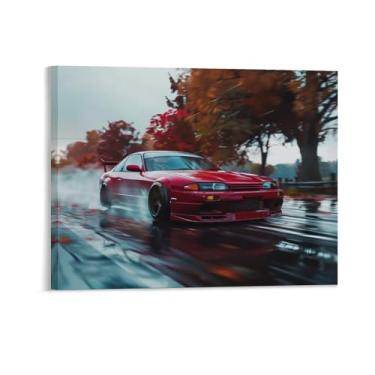 Imagem de HouLaiZhe Drift Burnout Modificado S15 Jdm Cartazes de Carro Tela Estética Decoração de Quarto Pintura de Parede Impressões Sala de Galeria Decoração de Parede para Quarto Sala de Estar Escritório 08