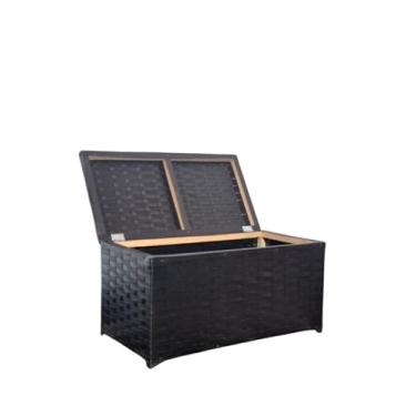 Imagem de Baú Horizontal Organizador para Brinquedos e Roupas, 60x30x30 cm (PRETO)