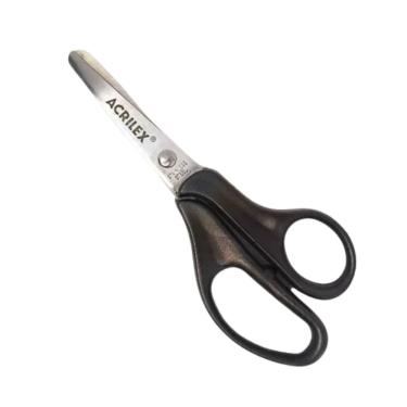 Imagem de Tesoura Escolar 13cm Ponta Redonda Acrilex Preto