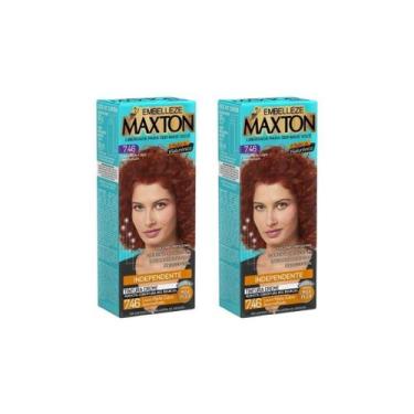 Imagem de Coloraçao Maxton 7.46 Louro Medio Cobre Avermelhado -Kit 2Un - Embelle