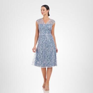 Imagem de JS Collections Coquetel feminino Jay Flare, Azul bebê, 42