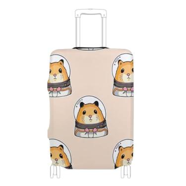 Imagem de Joisal Lindas capas de roupa espacial para hamster, capa protetora de bagagem, acessórios de viagem personalizados, impressões, P, serve para capa de 45 a 50 cm, Lindo traje espacial hamster, S 18-20