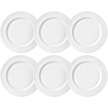 Imagem de Jogo de Pratos Raso de Jantar em Opaline Divine 6 peças 27cm - Hauskra