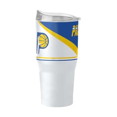 Imagem de FANMATS Copo de aço inoxidável NBA Indiana Pacers City Edition 850.5 g – Acabamento em pó de parede dupla isolado e durável - Design City Edition, mantém as bebidas quentes e frias por horas
