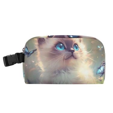 Imagem de TSENQUE Lancheira fofa ragdoll de gato borboleta para mulheres, lancheira macia para crianças, lancheira personalizada para trabalho, bolsa térmica térmica para escola