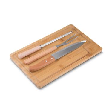 Imagem de Kit para Churrasco com 4 Peças BBQ Easy Prático e Funcional para o Dia a Dia