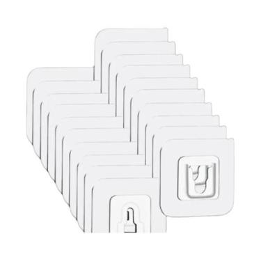 Imagem de Ganchos Adesivos Transparentes Dupla Face 10-200 Suporte Forte Sem Mar