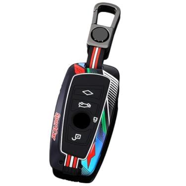 Imagem de Capa de chave de liga Compatível com Bmw F20 F30 G20 f31 F34 F10 G30 F11 X3 F25 X4 I3 M3 M4 1 3 5 Acessórios da série Car-Styling Car Shell Cover Holder(4 Btns Grey Black)