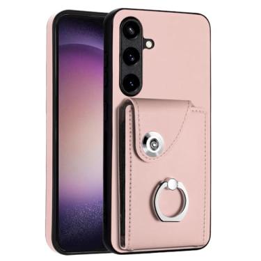 Imagem de COTDINFOR Capa carteira para Samsung Galaxy A17 5G com porta-cartões de couro PU com suporte giratório de 360° com fecho magnético durável à prova de choque para mulheres capa para Samsung Galaxy A17