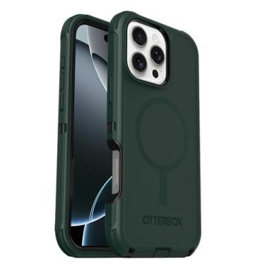 Imagem de OtterBox Capa para iPhone 16 Pro Max (apenas) série Defender MagSafe - cinza de caju (preto e laranja) - Apenas capa, ímãs embutidos, sem tela, resistente e durável, com proteção de porta, embalagem