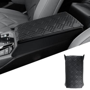 Imagem de Capa de apoio de braço para console central para BMW X3 xDrive 2025-2026 - Protetor de apoio de braço antiarranhões Almofada de couro PU Capa de tampa de caixa de descanso de braço engrossada para