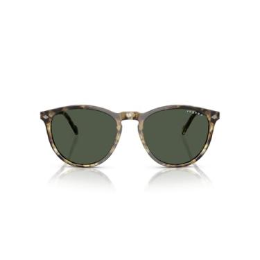 Imagem de Óculos de Sol Vogue Eyewear Polarizado 0VO5599S 31869A Tam 53 / Marrom Havana/Amarelo - Lentes Verde