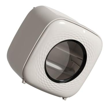 Imagem de Mingzhe Caixa de Higiênico Fixada na Parede do Banheiro Decoração Loja Rolo Desenhar (Cáqui claro)