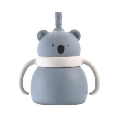 Imagem de Copo De Silicone Com Canudo E Alça De Animais Fofos, 100% Grau Aliment