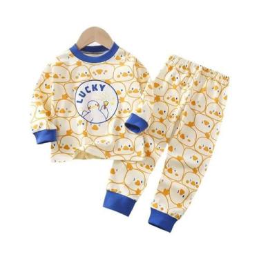 Imagem de Conjunto De Pijamas Cartoon Unissex Para Bebês E Crianças Com Camisas 