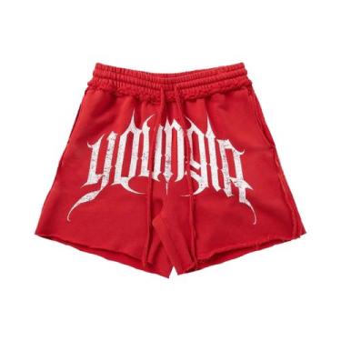 Imagem de Bermuda De Treino Casual Para Homens, Estilo Esportivo, Impressa, Para