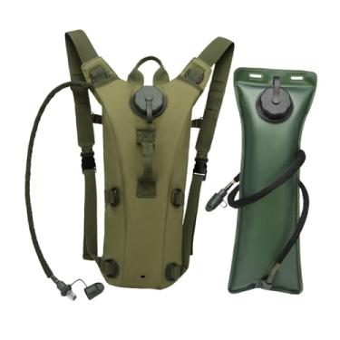 Imagem de harayaa Mochila de hidratação de 8 litros, mochila leve para água com reservatório de 3 litros, Verde