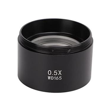 Imagem de Lente objetiva do microscópio Vidro óptico Imagem clara Corpo de metal resistente de alta precisão Ampliação de 0,3X a 0,7X para microscópios trinoculares com interface rosqueada (0,5X)