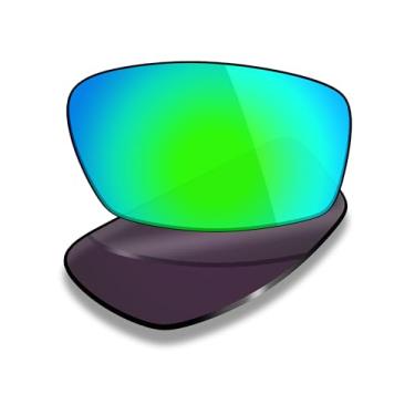 Imagem de Mryok Lentes de reposição UV400 para óculos Oakley Wingspan OX5040 53 mm, HD Polarized, proteção UV, resistente a impactos e ajuste perfeito - verde esmeralda