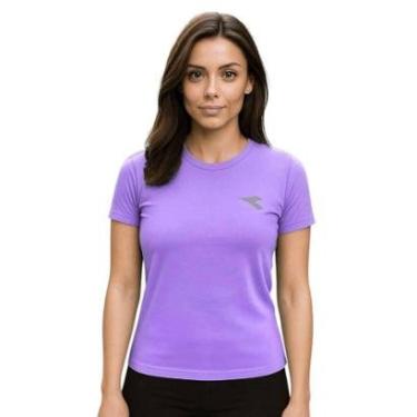 Imagem de Camiseta Diadora Small Logo Feminina - Lilás XGG-Feminino