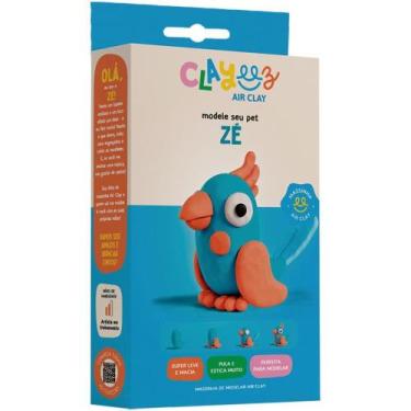 Imagem de Massa para Modelar Clayeez Criativa Pássaro ZÉ 38G com Tutorial - Clay