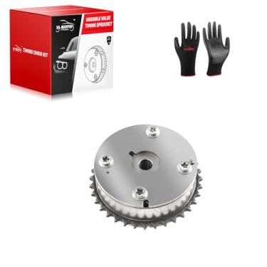 Imagem de YA-MAYPAY Válvula variável de admissão sincronismo VVT roda dentada de eixo de cames 13050-47011 13050-47010 compatível com Toyota 1NR-FE 1.3L