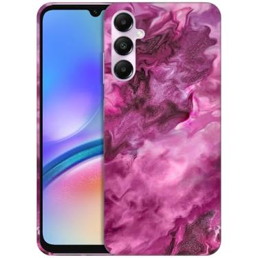 Imagem de GlamCase - Capa com suporte impresso abstrato rosa mármore para A05s