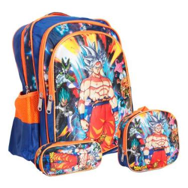 Imagem de Kit Mochila Infantil Reforçada Voltas Aulas Escolar 3d - Plike