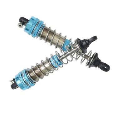 Imagem de Compatível com XLF X-03 X-04 2 peças de amortecedor de metal 1/10 RC carro caminhão peças de atualização amortecedores acessórios de substituição Rc Amortecedor de carro