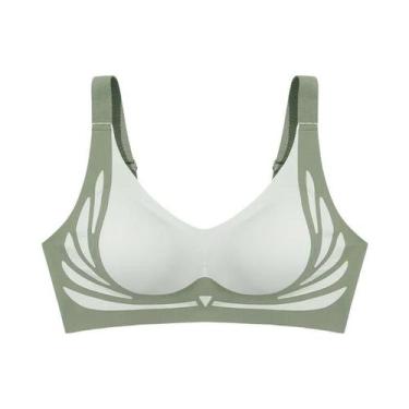 Imagem de Conjunto De Sutiã Sem Costura Com Efeito Push up Para Mulheres, Asas D