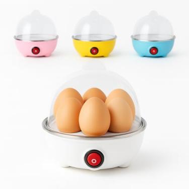 Imagem de Cozedor de Ovos Elétrico 7 Ovos, 350W, 110V – Praticidade e Alimentação Saudável no Dia a Dia (BRANCO)