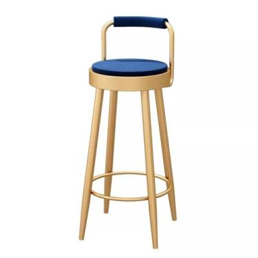 Imagem de KHUTRW3D Cadeiras de balcão de cozinha, cadeiras leves e luxuosas para encosto, cadeiras domésticas invertidas, bancos altos e minimalistas, cadeiras de bar