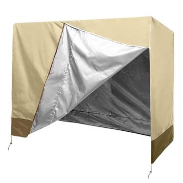 Imagem de Capa de Proteção para Cadeira Balanço Suspensa Jardim com Dois Zíperes à Prova Vento Anti-UV Fácil Instalar