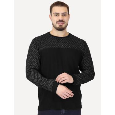 Imagem de Camiseta Guess Masculina Manga Longa Logo Full Preta-Masculino