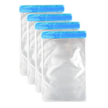 Imagem de Saco Plástico Adesivado Transparente com Aba Autoadesiva Pacote Com 1.000 Unidades Embalagem Plástica PP Polipropileno Alta Resistência Saquinho Brilhante com Saída de Ar Inteligente Lacre Seguro Alta Fixação para Organização Armazenamento Envio de Roupas Acessórios Produtos E-commerce Uso Profissio