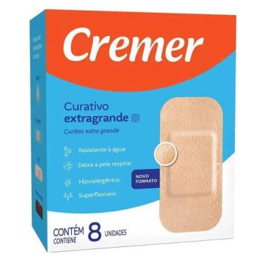 Imagem de Curativo Extragrande CREMER - 8 Unidades - no-brand