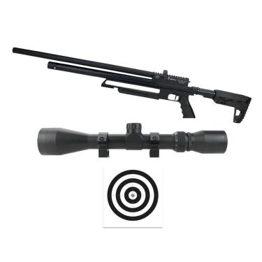 Imagem de Carabina Pcp Tactical 12 Tiros 5.5 + Luneta 3-9x40 + Alvos