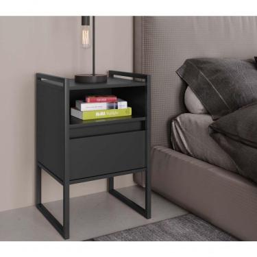 Imagem de Gaveteiro Industrial Com Gaveta Kinfe Preto Onix