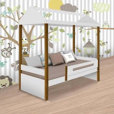 Imagem de Cama Casa Solteiro Sara Branca