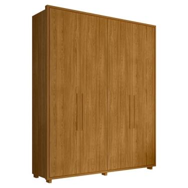 Imagem de Guarda Roupa Casal Greco 4 Portas Mdf 188 Cm Cumaru Madetec